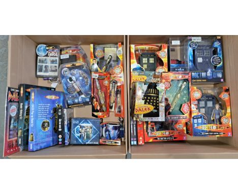 Doctor Who mixed group including: Books, Mugs, DVDs, Sonic Screwdriver, boxed Tardis, plus others; unchecked for completeness