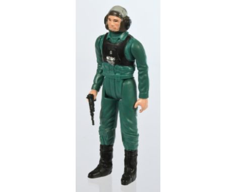 Kenner Star Wars vintage A-Wing Pilot with black blaster Last 17. Condition Excellent to Near Mint