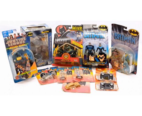 Batman action figure and other group including: (1) Mattel Tech Suit Batman vs Two-Face; (2) Mattel Batman &amp; Nightwing; (