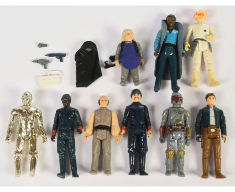 Kenner Star Wars vintage complete action figures Cloud Car Pilot, Ugnaught, See Threepio removeable limbs, Lobot, with incomp