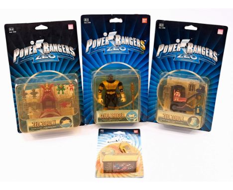 Bandai Power Rangers Micro Playsets &amp; other including: (1) Micro Playset Zeo Zord I; (2) Micro Playset Zeo Zord V; (3) Tr