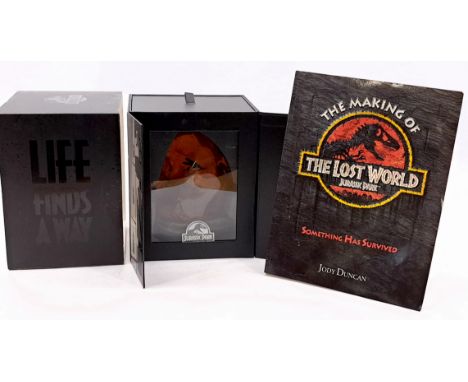 Jurassic Park Mosquito in Amber Lamp, within Fair Plus to Good box; also includes The Making Of Jurassic World The Lost World
