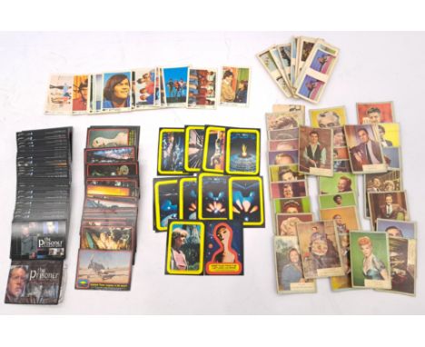 Vintage mixed trading card group including: The Prisoner autograph series volume 1 (72 cards), A&amp;BC Who-Z-At Star cards, 