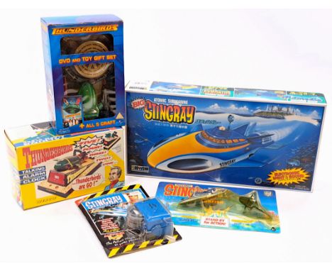 Thunderbirds and Stingray group including: (1) Doyusha Stingray atomic submarine kit, appears complete, within Good Plus box;