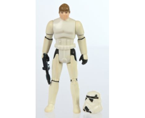 Kenner Star Wars vintage Luke Skywalker (Imperial Stormtrooper Outfit) with helmet &amp; blaster Last 17. Condition Good to G