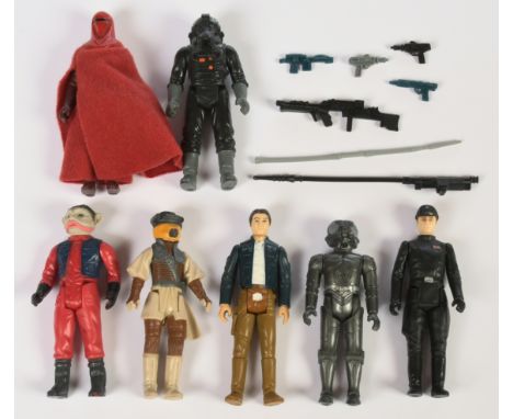Kenner Star Wars vintage loose complete action figures Imperial Commander, Zuckuss, Princess Leia Organa Boushh Tie Fighter P