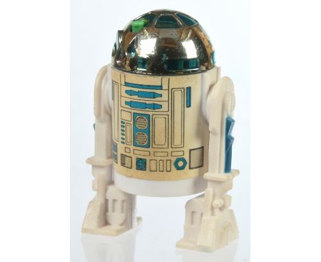 Kenner Star Wars vintage Artoo Detoo R2-D2 Pop Up Lightsaber Last 17. Condition yellowed label, Fair to Good
