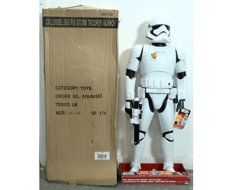 Jakks Pacific Star Wars Force Awakens Stormtrooper 48inch Battle buddy electronic BIG FIG Colossal with packaging. Condition 