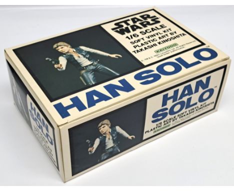 Kaiyodo Star Wars 1993 Han Solo 1/6 Scale soft vinyl kit, unused contents. Condition Good to Good Plus