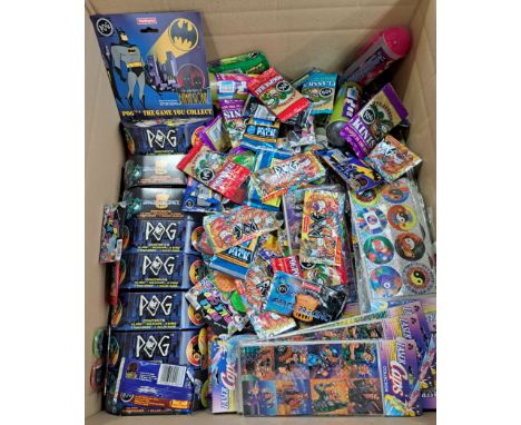 Waddingtons Pog &amp; other group including: Batman, The Tick, Space Precinct, Pogpourri series II, plus others; unchecked fo