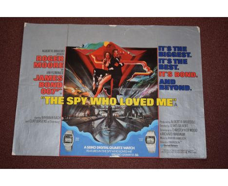 'James Bond The Spy Who Loved Me' (1977) British Quad film poster, printed by  by Lonsdale & Bartholomew, Nottingham, 101 x 7