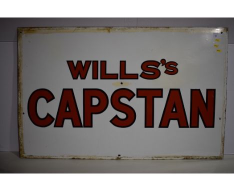 'Wills Capstan' enamel advertising sign, 104 x 66cms.