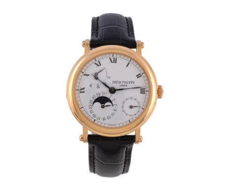  Patek Philippe, ref. 5054, an 18 carat gold wristwatch,   no. 4085968, circa 2000, automatic movement, 29 jewels, cal. 240/1