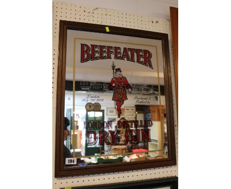 Beefeater London Dry Gin Advertising Mirror 