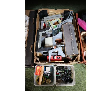 Collection of assorted Model Train buildings and accessories 