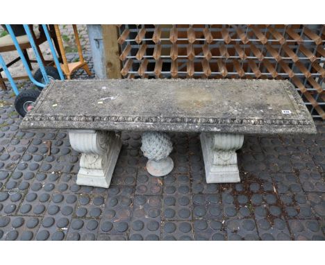 Concrete Bench and a Concrete Finial 