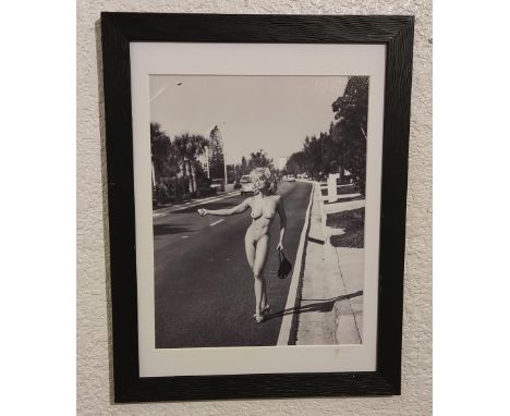 Madonna Hitchhiking (From Sex), 1992. After Steven Meisel. Size of print excluding frame 31.75 x 25.4 cms. 