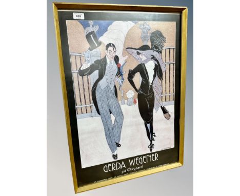 A Gerda Wegener gallery print 69 cm x 49 cm 