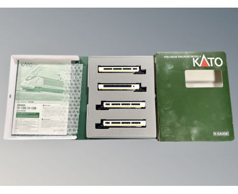 A Kato N scale 10-1296 Eurostar 4 car set in box 