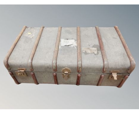 A vintage shipping trunk 