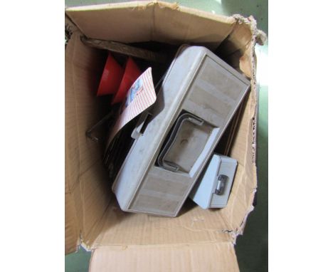 A box of mixed engineering tools 