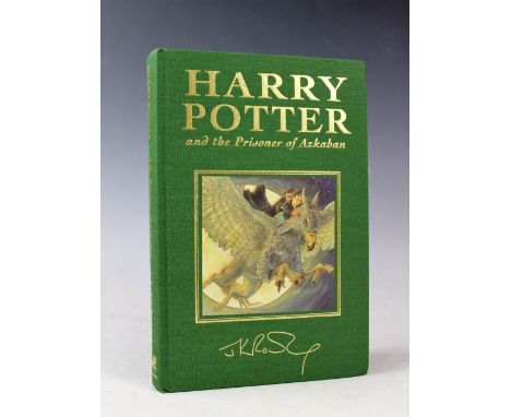 ROWLING (J. K), HARRY POTTER AND THE PRISONER OF AZKABAN, first deluxe edition, pictorial green cloth, numbers 10-1, text 'Jo