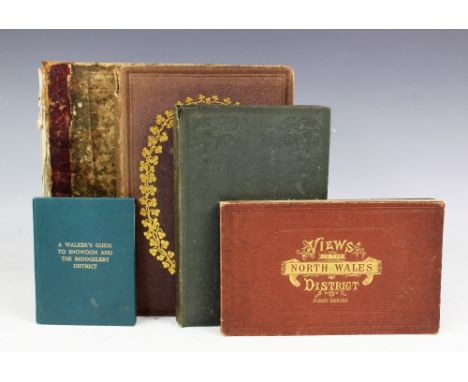 VIEWS IN NORTH WALES, steel engraved title page and vignettes, red cloth with gilt lettering, published by Catherall Chester 