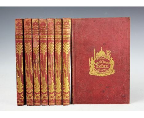 NOLAN (Dr E), THE HISTORY OF THE BRITISH EMPIRE AND THE EAST, eight vols, with black and white steel engraved plates, origina