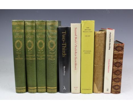 THE ENCYCLOPAEDIA OF SPORT AND GAMES, four vols, colour plates and text illustrations, The Sportsman, 1922; MYERS (D), TWO-TH