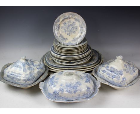 A large selection of Asiatic Pheasant dinner wares to include  five tureens and covers, five graduating meat plates, sixteen 