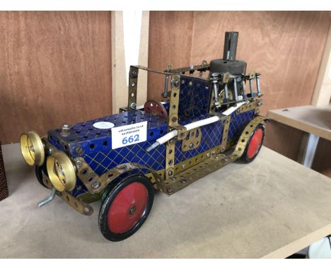 A VINTAGE 'MECCANO' FIRE ENGINE MODEL 