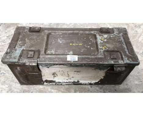 A 'UN SLR' AMMUNITION BOX 