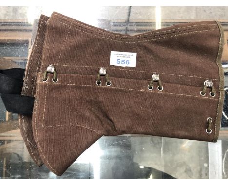 A SET OF VINTAGE DANISH ARMY GAITERS 