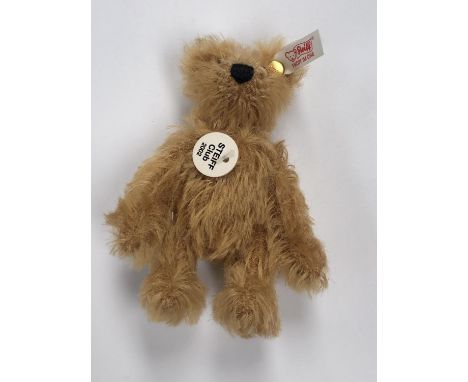 A MINIATURE 'STEIFF' 2002 BROWN TEDDY BEAR 