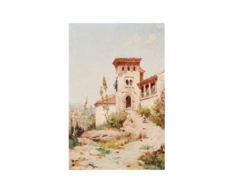 RAFAEL BLANCO MERINO (SPANISH 1864-1899)
In Granada
Signed&nbsp;A Blanco M (lower right)
Oil on panel
28.5 x 18.5cm (11 1/4 x