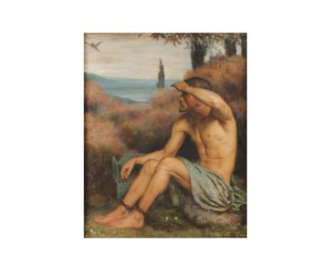 EDWARD CLIFFORD (BRITISH 1844-1907)
The Slave
Signed and dated Edward Clifford 1877 (lower right)
Tempera
64 x 52cm (25 1/4 x