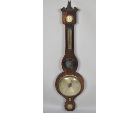 A Late 19th/20th Century Mahogany Cased Negretti &amp; Zambra Barometer 