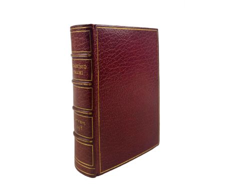 PSALMS -- FLAMINIO, A. In librum psalmorum brevis explanatio, atque in eorum aliquot, paraphrases luculentissimæ. Antw., Ex O