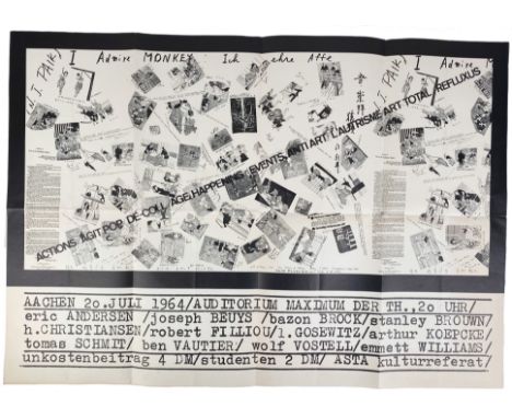 FLUXUS -- VOSTELL, Wolf (1932-1998). Actions, Agit Pop, Dé-Coll/age, Happening, Events, Antiart, L'Autrisme, Art Total, Reflu