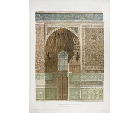 VESELOVSKII, N.I., A SHCHUSEV, P. POKRYSHKIN &amp; A. MINENKO, (artists). Mecheti Samarkanda/Les Mosquées de Samarcande. Publ