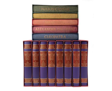 FOLIO SOCIETY -- HODGKIN, Th. The Barbarian invasions of the Roman Empire. 2000-03. 8 vols. Ohcl. In or. slipcases. -- RULERS