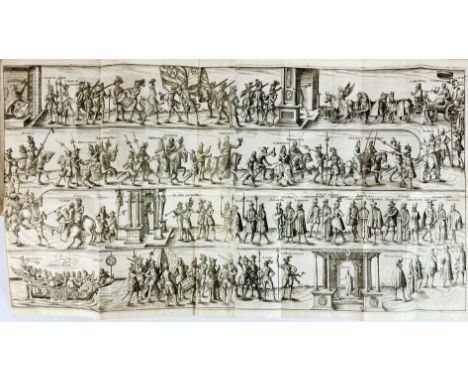 LEIDEN -- (MEURSIUS, J.). Illustrium Hollandiae &amp; Westfrisiae ordinum Alma Academia Leidensis. Leiden, J. Marcius &amp; J