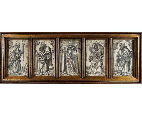 CRANACH, Lucas (1472-1553), after. ("Christ and the Apostles"). N.d. (c. 1550?). Series of 13 woodcuts of Christ and the Apos