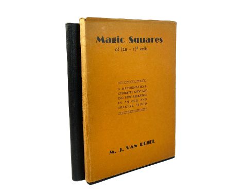 MATHEMATICS -- DRIEL, M.J. v. Magic Squares of (2n+1)2 Cells. A mathematical curiosity containing new research in an old and 