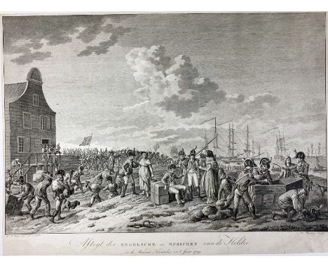 HISTORICAL MILITARY MANOEUVRES -- "AFTOGT DER ENGELSCHE en Russchen van de Helder in de Maand November in 't Jaar 1799". Engr