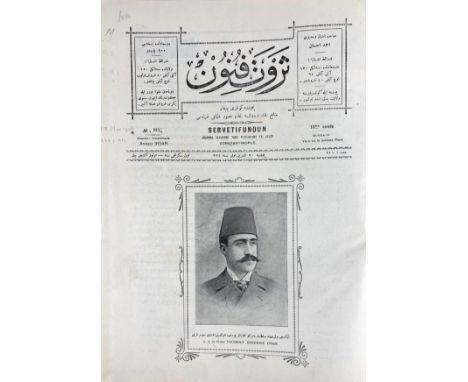 PERIODICALS -- SERVETIFUNOUN (SERVET-I FÜNUN). Journal illustré turc paraissant le jeudi. Nº 911-962 (Année 18/19). Dir. A. I