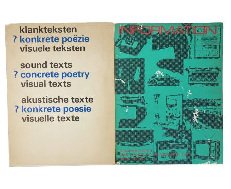 McSHINE, K., ed. Information. New York, The Museum of Modern Art, 1970. Prof. ill. Owrps. (Wrps. a bit skimmed by silverfish)
