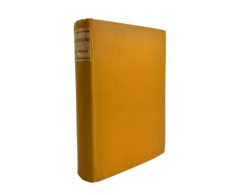 WOOLF, V. Jacob's Room. (1st ed.), 2nd impression. Richmond, The Hogarth Press, 1922. 290, 14 pp. Or. orange cl. with paper s