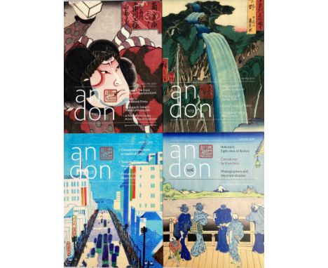 JAPAN -- ANDON. Shedding light on Japanese art. Nrs. 1-117. (Oegstgeest, (etc.)), Society for Japanese Art, 1981-2024. In iss