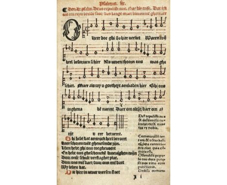 PSALMS -- (SOUTER LIEDEKENS. Ghemaect ter eeren Gods, op alle die Psalmen va[n] David: tot stichtinghe, en[de] een gheestelij